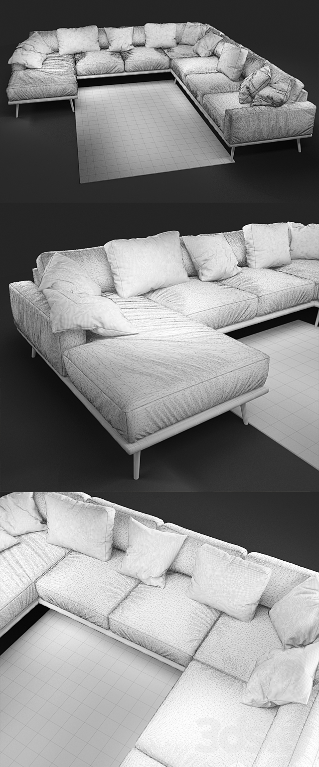 Sofa BoConcept Carlton 3DSMax File - thumbnail 3