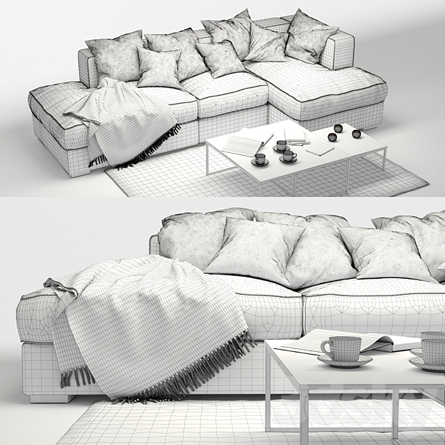 Sofa BoConcept Cenova_ugl 2 3DSMax File - thumbnail 3