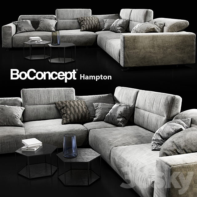 Sofa BoConcept Hampton 3DSMax File - thumbnail 1