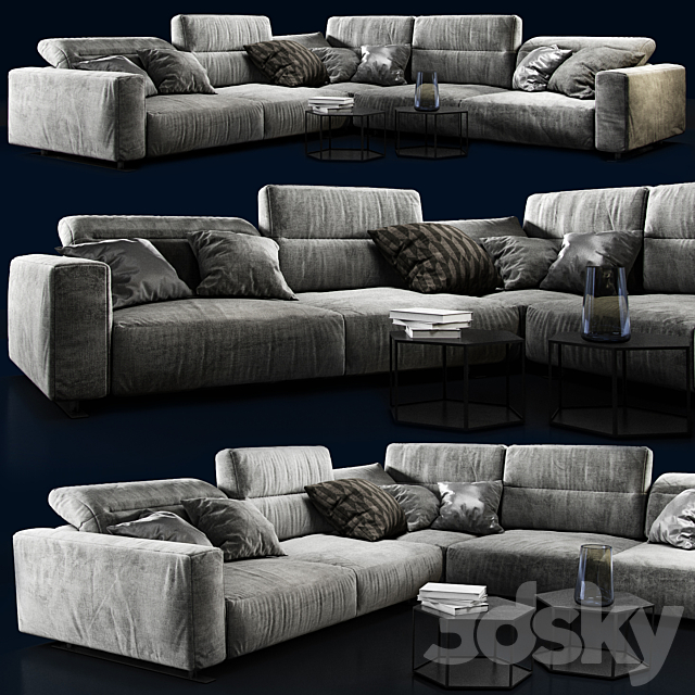 Sofa BoConcept Hampton 3DSMax File - thumbnail 2