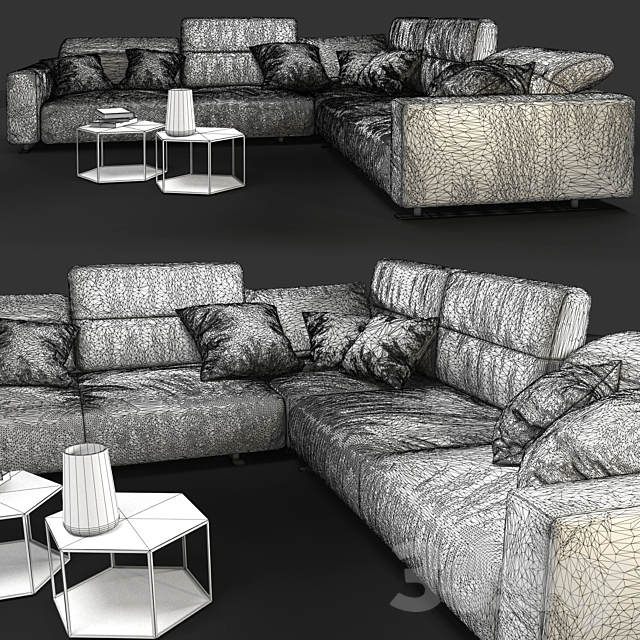 Sofa BoConcept Hampton 3DSMax File - thumbnail 3