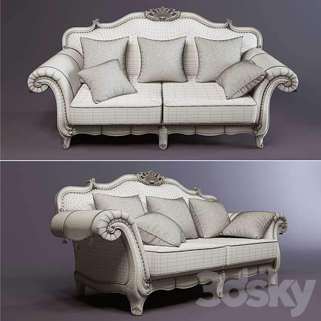 Sofa Bolero LM 95 – 50 3DSMax File - thumbnail 3