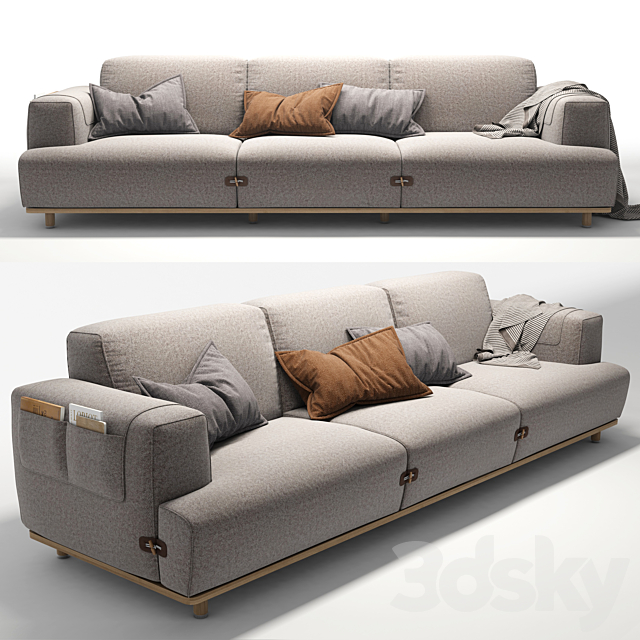 Sofa Bosc 3x 3DSMax File - thumbnail 2