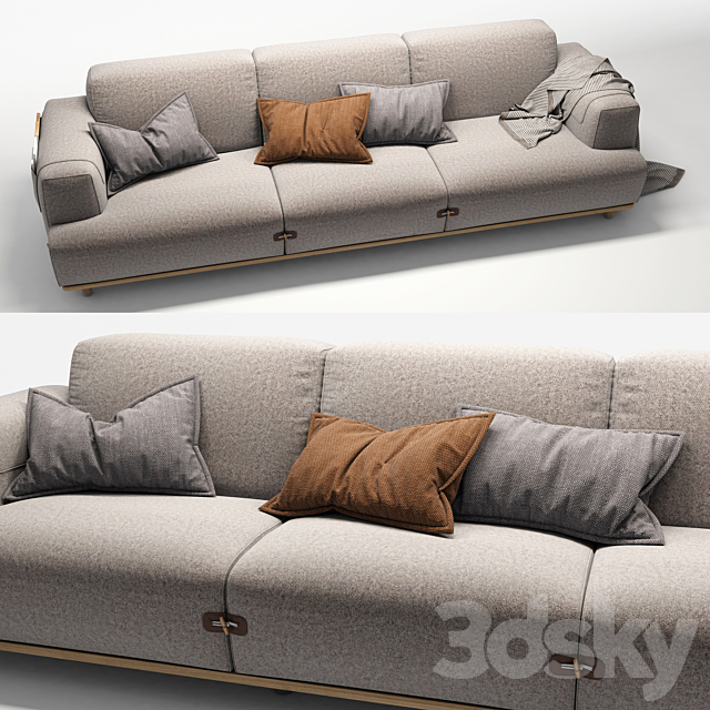 Sofa Bosc 3x 3DSMax File - thumbnail 3