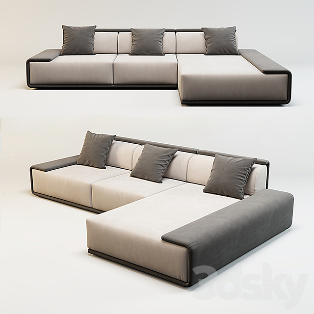 Sofa Bradley Plus. 3DSMax File - thumbnail 1