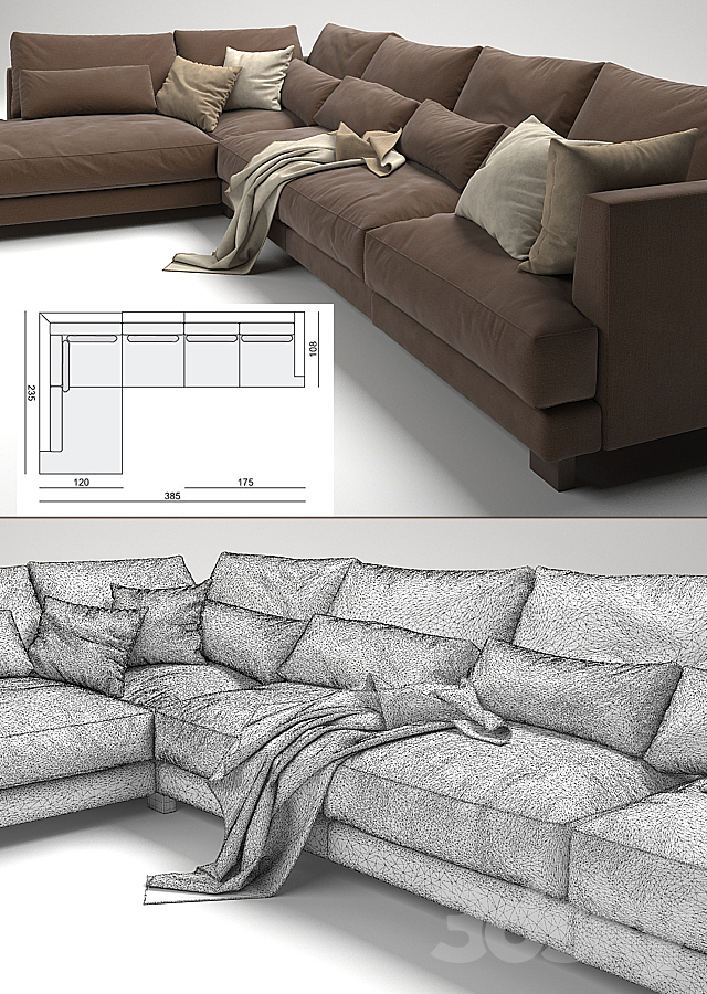 Sofa BRANDON 3DSMax File - thumbnail 3