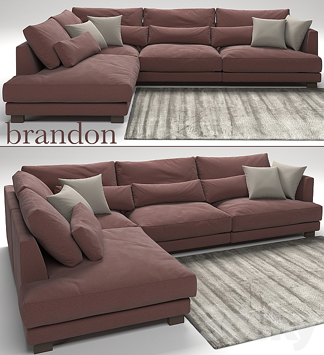 Sofa Brandon 3DSMax File - thumbnail 1