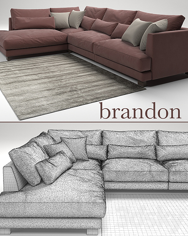 Sofa Brandon 3DSMax File - thumbnail 3