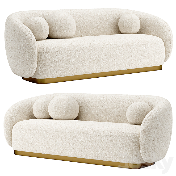 Sofa Brice \/ Eichholtz 3DS Max - thumbnail 1