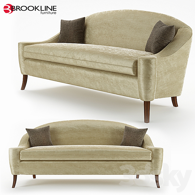 Sofa Brookline Furnuiture Queen Sofa 3DSMax File - thumbnail 1