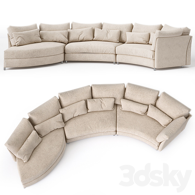 Sofa Bruhl 3DS Max Model - thumbnail 1