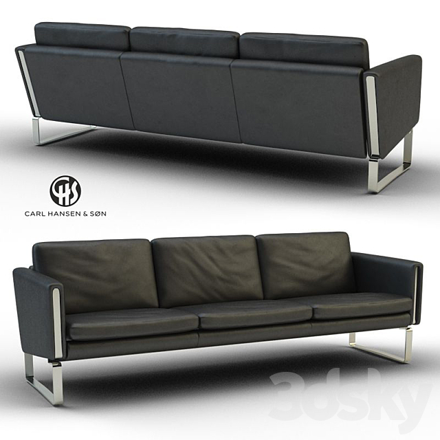 Sofa by Hans J Wegner – CH103 3DSMax File - thumbnail 1