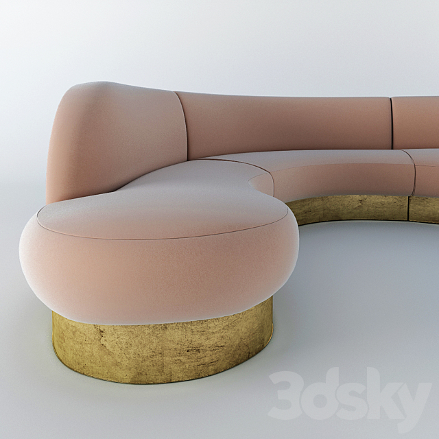 Sofa by Milo Baughman 3DSMax File - thumbnail 2