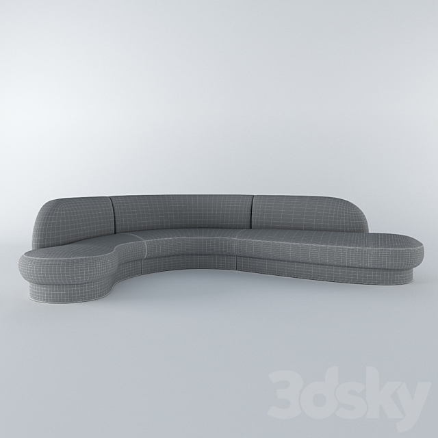 Sofa by Milo Baughman 3DSMax File - thumbnail 3