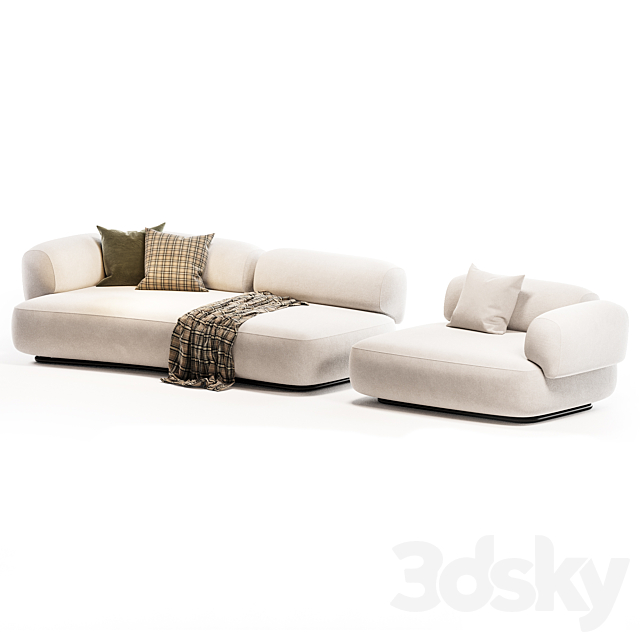 Sofa Cabrera 3ds Max - thumbnail 2