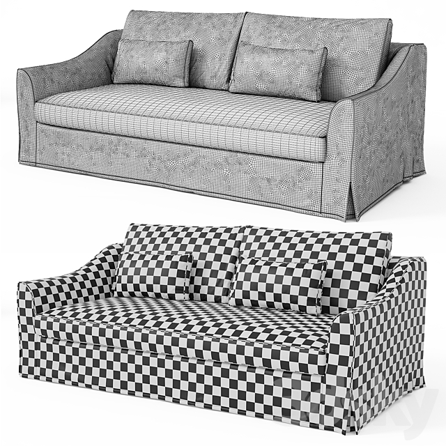 Sofa & chair Ikea FARLOV 3DSMax File - thumbnail 3