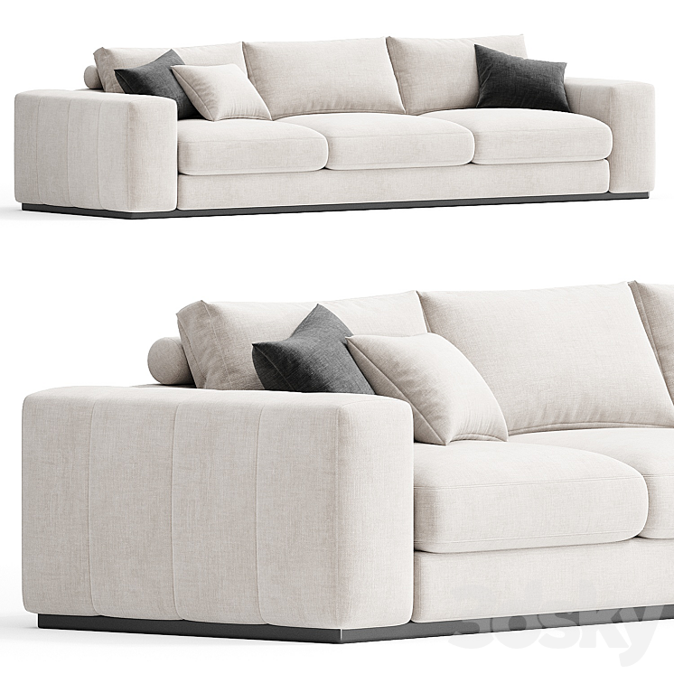 Sofa Charlie 3DS Max Model - thumbnail 1