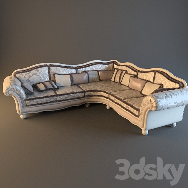 Sofa corner 3ds Max - thumbnail 1