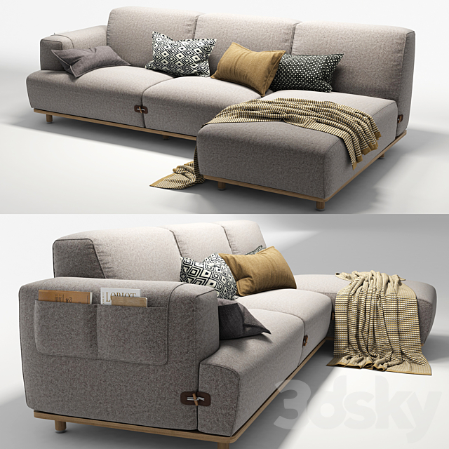 Sofa corner Bosc 3DSMax File - thumbnail 3