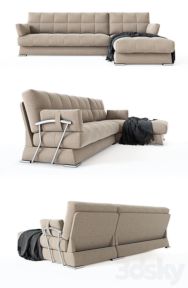 sofa corner Dudinka 3DSMax File - thumbnail 2