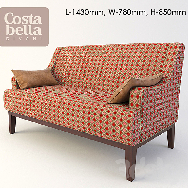 Sofa Costa Bella Alice 3DSMax File - thumbnail 1