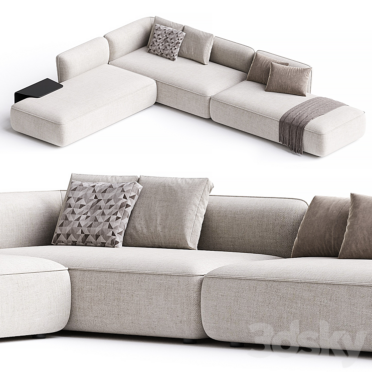 SOFA COZY 3DS Max Model - thumbnail 1