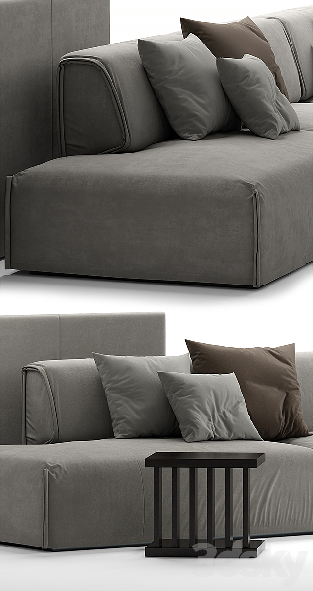 Sofa ditreitalia monolith 3DS Max Model - thumbnail 2