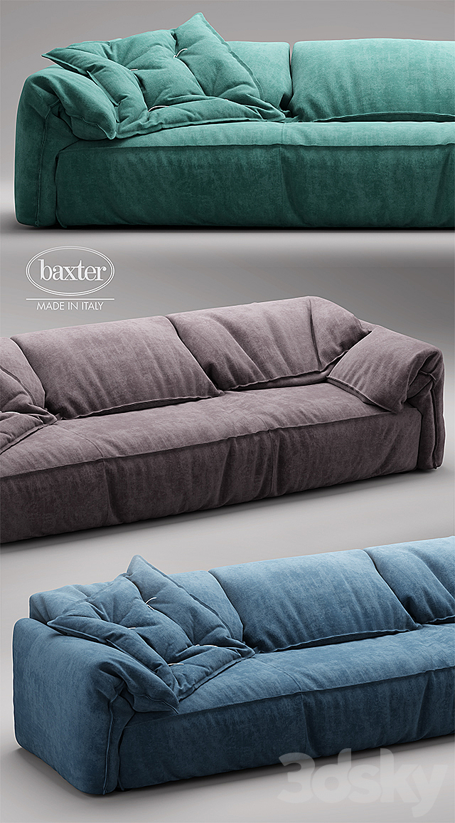 Sofa DIVANO CASABLANCA SOFA baxter 3DSMax File - thumbnail 2