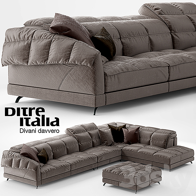 Sofa Dunn Soft Ditre Italia Design 3DSMax File - thumbnail 1