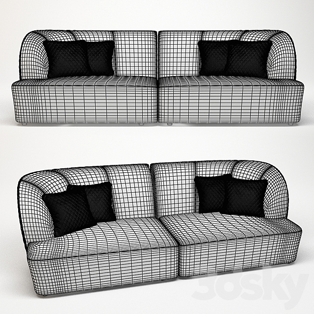 Sofa DV Home Charlotte 3DSMax File - thumbnail 2