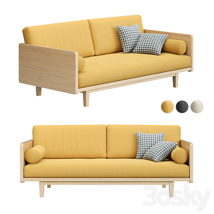 Sofa Dwalin from ARSKO 3DS Max Model - thumbnail 1