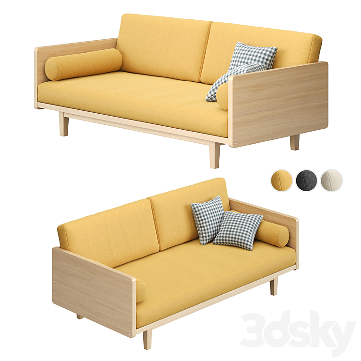 Sofa Dwalin from ARSKO 3DS Max Model - thumbnail 2