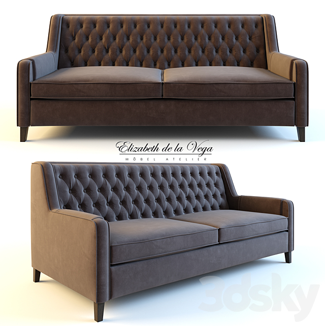 Sofa Elizabeth de la Vega A49 3DSMax File - thumbnail 1