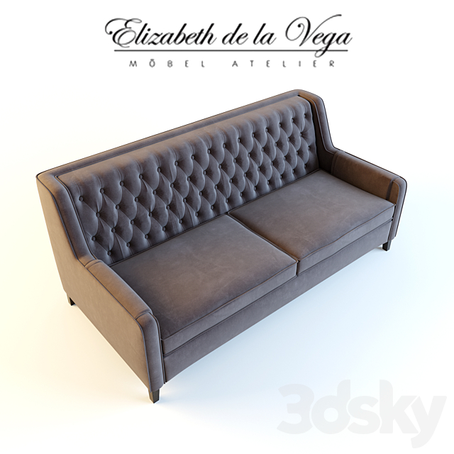 Sofa Elizabeth de la Vega A49 3DSMax File - thumbnail 2