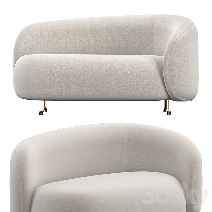 Sofa Ell 3DS Max Model - thumbnail 1