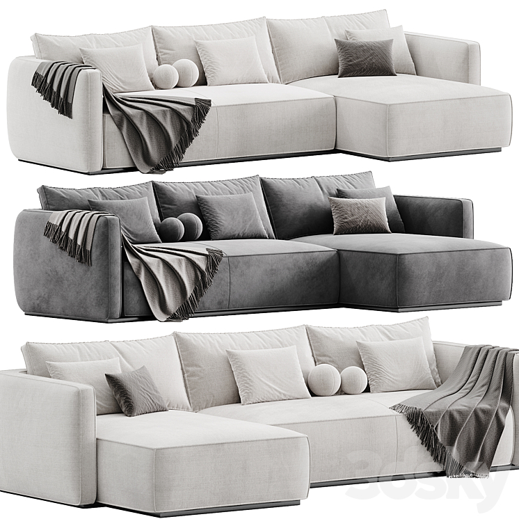 Sofa ESSE By Blanche 3DS Max Model - thumbnail 3