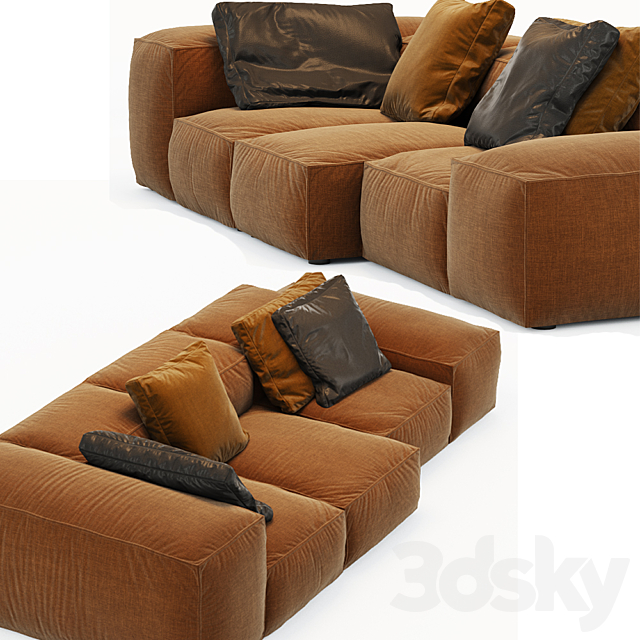 Sofa Extrasoft – Living Divani 3DSMax File - thumbnail 2