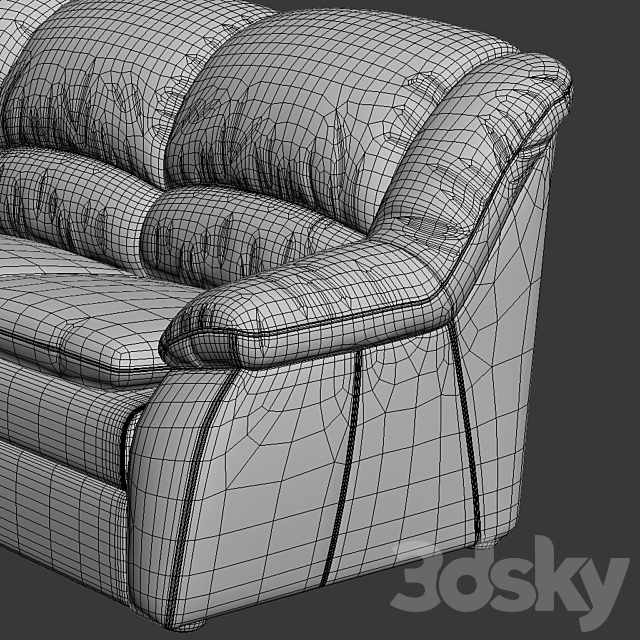 Sofa factory MOON model 099 3ds Max - thumbnail 3