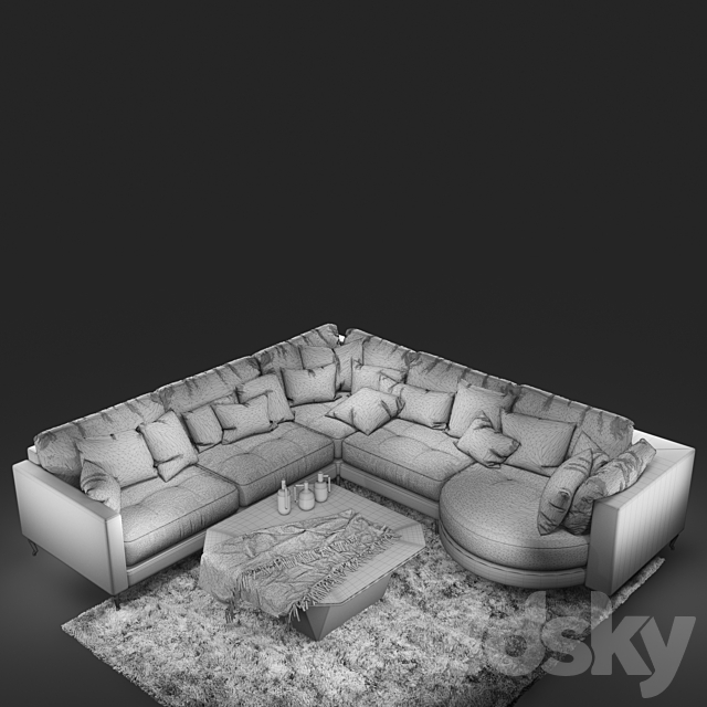 Sofa Fama Opera 3DSMax File - thumbnail 3