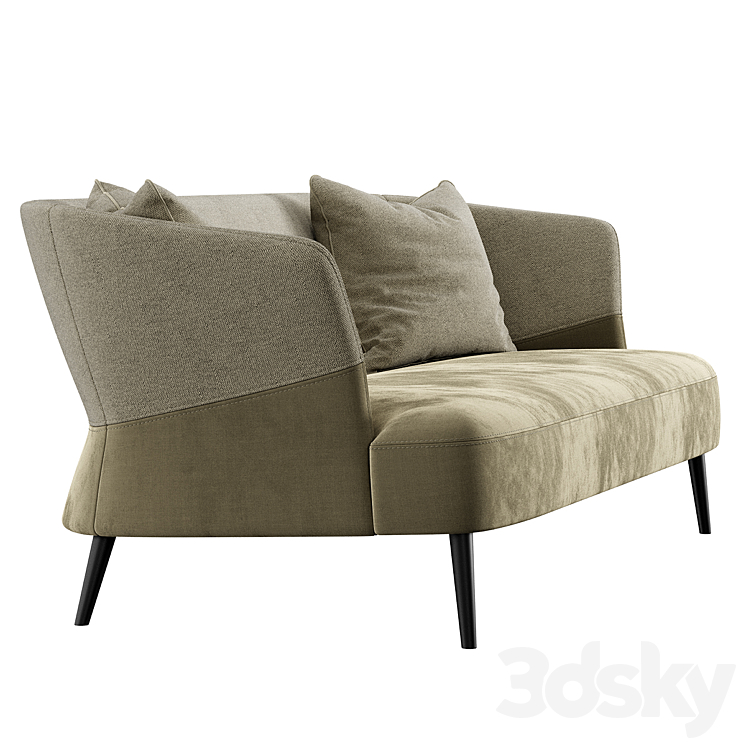 Sofa Fink Konyshev 3DS Max Model - thumbnail 2