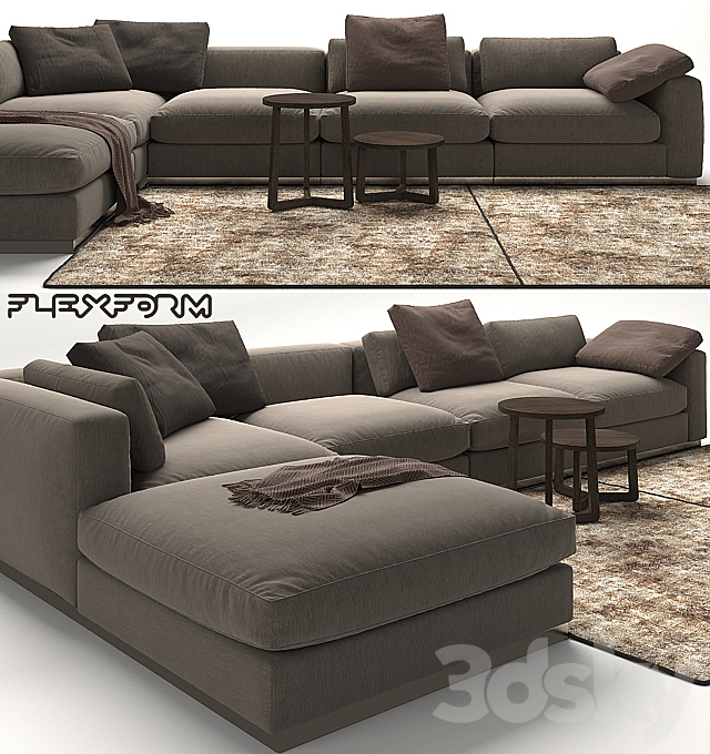 Sofa Flexform Beauty 3DSMax File - thumbnail 1