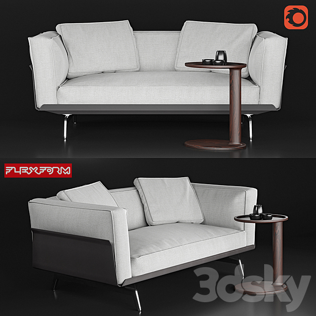 Sofa Flexform Este_2017 3DSMax File - thumbnail 1