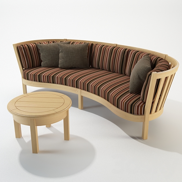 Sofa for the veranda 3DSMax File - thumbnail 1