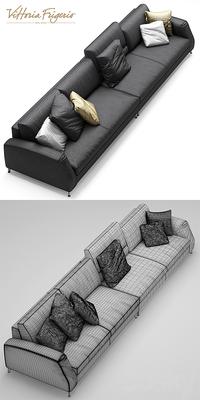 Sofa frigerio salotti DIVANI DAVIS CLASS 3DSMax File - thumbnail 3