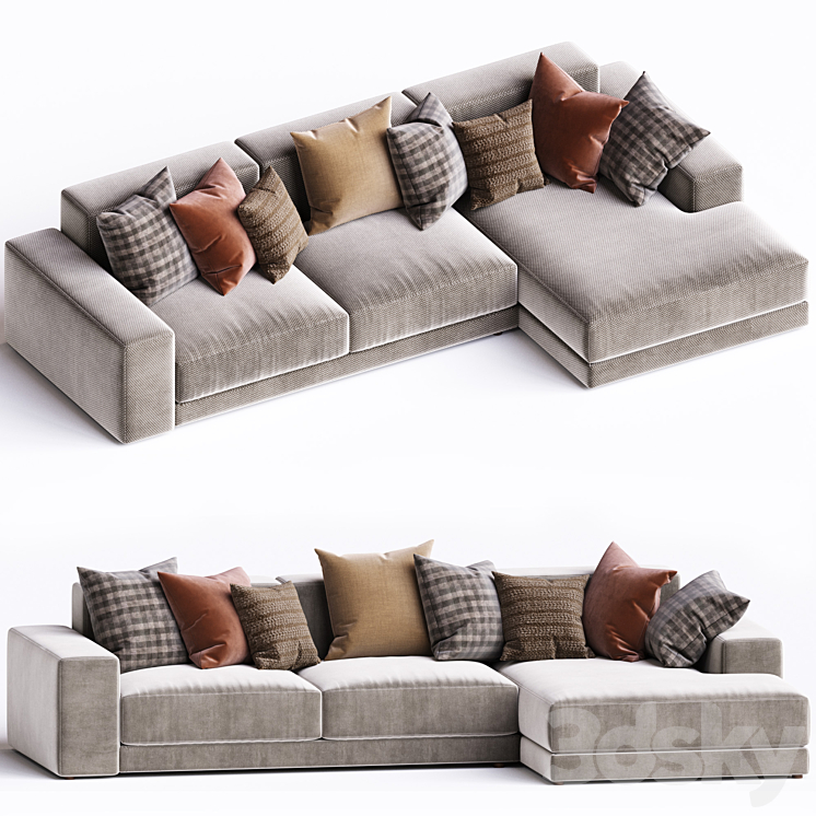 Sofa from collection corona #10 3DS Max - thumbnail 1