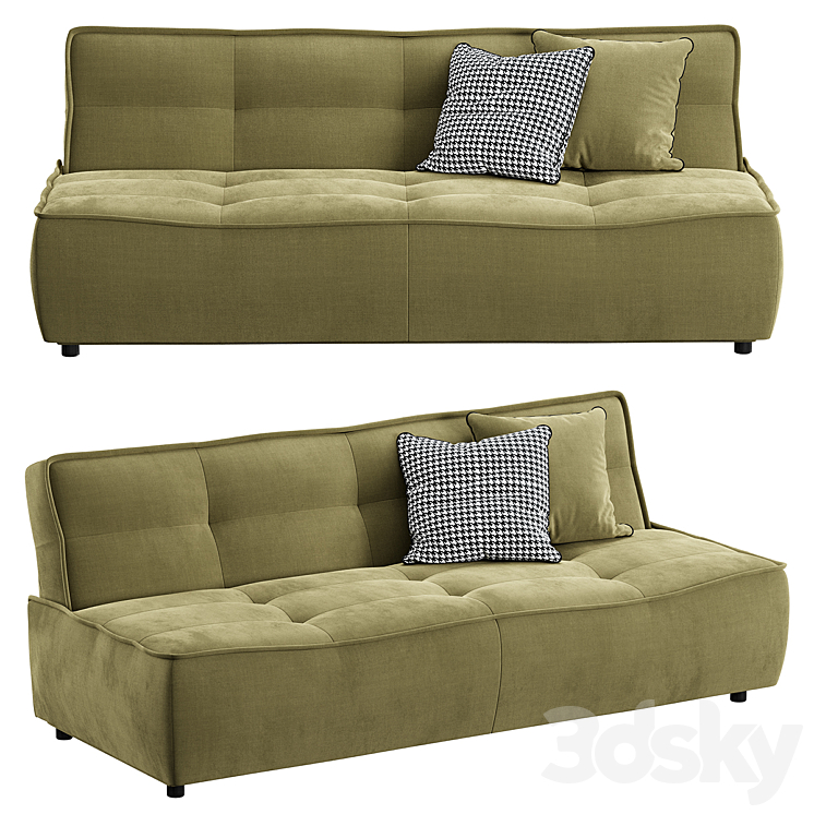 Sofa Gala Collezione Nomo 3DS Max Model - thumbnail 1