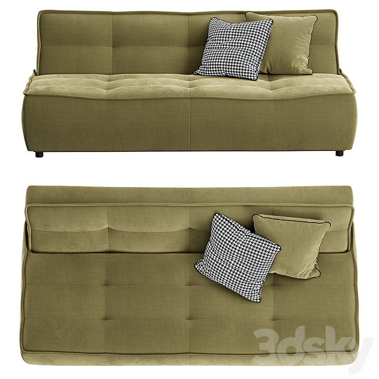 Sofa Gala Collezione Nomo 3DS Max Model - thumbnail 2