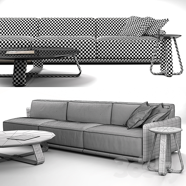 sofa Gamma Border 3DSMax File - thumbnail 2