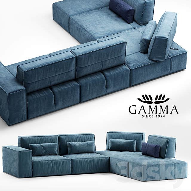 Sofa gamma soho sofa 3DSMax File - thumbnail 1