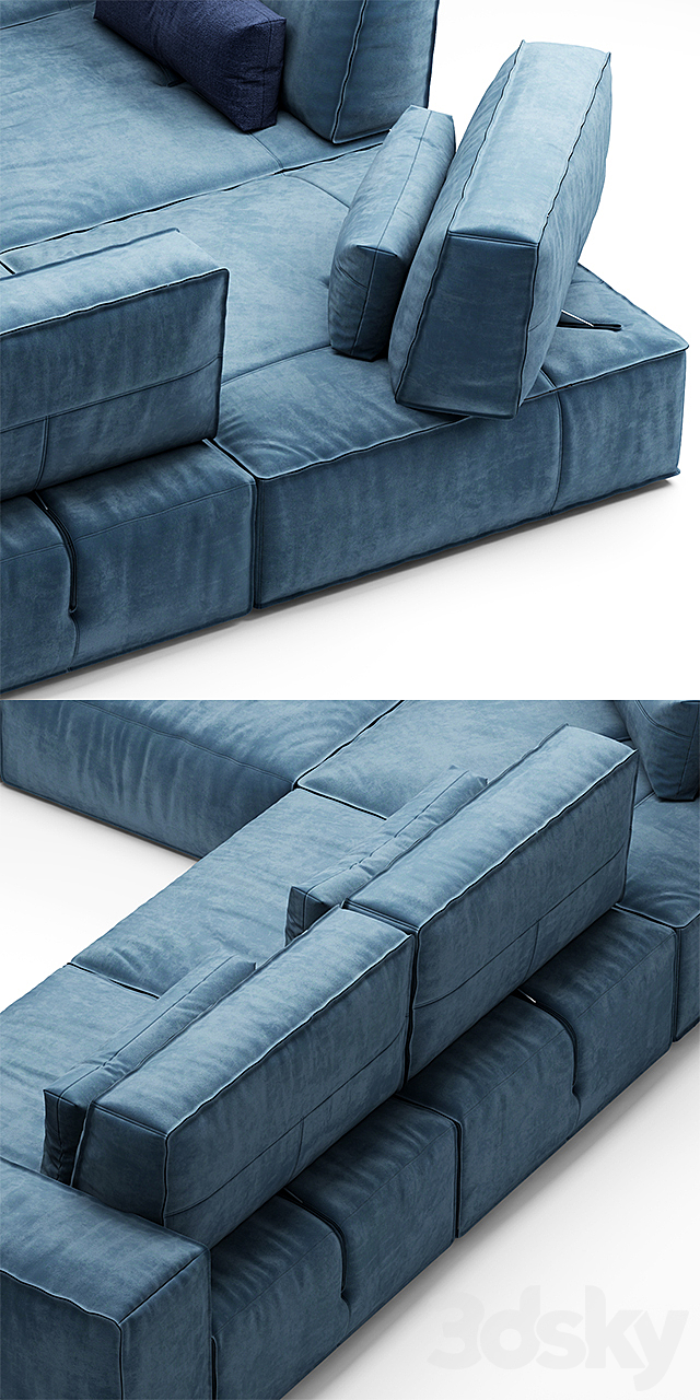 Sofa gamma soho sofa 3DSMax File - thumbnail 2